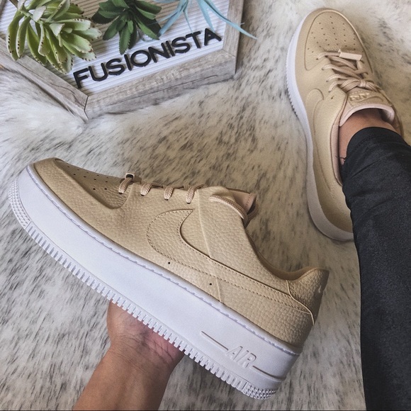Nike Shoes - NWT🍭 Rare Nike Air Force 1 Sage Beige 10W